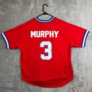 Mitchell & Ness Atlanta Braves Dale Murphy 3 Jersey Red Cooperstown Collection